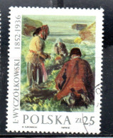 POLONIA POLAND POLSKA 1987 PAINTINGS BY LEON WYCZOLKOWSKI HARVESTING BEETROOT 25z USED USATO OBLITERE' - Gebruikt