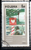 POLONIA POLAND POLSKA 1983 POLISH PEOPLES' ARMY 40th ANNIVERSARY 6z USED USATO OBLITERE' - Gebruikt