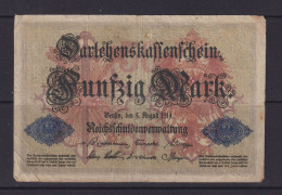 GERMANY - 1914  Darlehenskassenschein 50 Mark Circulated Banknote - 50 Mark