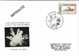 COV 01 - 2090 MINERAL, Romania - Cover - Used - 2003 - Minerals