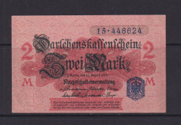 GERMANY - 1914  Darlehenskassenschein 2 Mark AUNC Banknote - 20 Mark