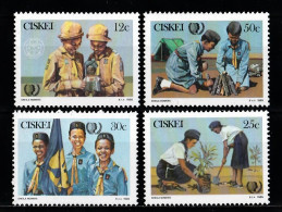 1985 Ciskei Scout Set MNH** Ab234 - Unused Stamps