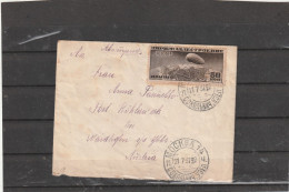 Russia ZEPPELIN STAMP ON COVER To Austria 1937 - Cartas & Documentos