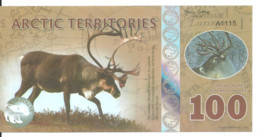 ARCTIC TERRITORIES 100 POLAR DOLLARS 2017 Polymer UNC - Otros – América