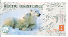 ARCTIC TERRITORIES 8 POLAR DOLLARS 2011 Polymer UNC - Sonstige – Amerika