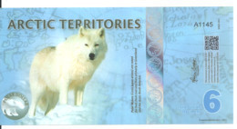 ARCTIC TERRITORIES 6 POLAR DOLLARS 2013 Polymer UNC - Other - America