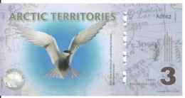 ARCTIC TERRITORIES 3 POLAR DOLLARS 2011 Polymer UNC - Other - America