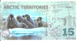 ARCTIC TERRITORIES 15 POLAR DOLLARS 2011 Polymer UNC - Otros – América