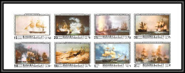Manama - 3146c/ N° 673/680 B Peinture Tableaux Paintings Sailing Ships Bateaux Ship Deluxe  ** MNH Non Dentelé Imperf - Manama