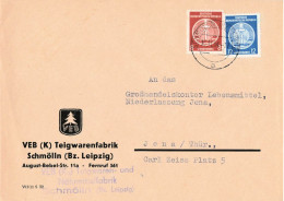 DDR Brief ZKD Dienst Mif VEB  Teigwarenfabrik Schmölln 1954 - Covers & Documents