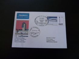 Plusbrief Lettre Premier Vol First Flight Cover Frankfurt Zurich Airbus A380 Lufthansa 2011 - Private Covers - Used
