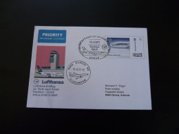 Plusbrief Lettre Premier Vol First Flight Cover Frankfurt Zurich Airbus A380 Lufthansa 2011 - Sobres Privados - Usados