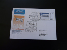 Plusbrief Lettre Premier Vol First Flight Cover Frankfurt Wien Airbus A380 Lufthansa 2011 - Private Covers - Used
