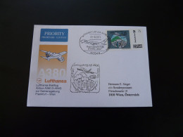 Lettre Premier Vol First Flight Cover Frankfurt Wien Airbus A380 Marke Individuell Lufthansa 2011 - Persoonlijke Postzegels