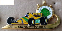 Pin's Badge M SCHUMACHER BENETTON N°5 GRAND PRIX MAGNY COURS 1993 N° 19/300 - F1