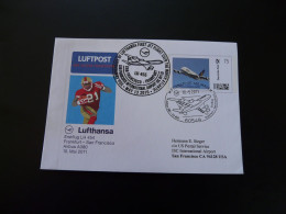 Plusbrief Lettre Premier Vol First Flight Cover Frankfurt San Francisco Airbus A380 Lufthansa 2011 - Private Covers - Used