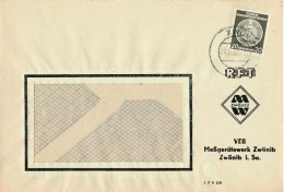 DDR Brief ZKD Dienst EF VEB Meßgerätewerk Zwönitz - Brieven En Documenten