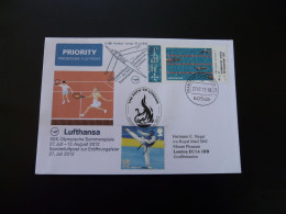Lettre Cover Vol Special Flight Frankfurt -> London Olympic Games Lufthansa 2012 - Sommer 2012: London