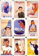 9 SPAIN POCKET CALENDARS - YEAR 2023 - AIRLINE STEWARDS - Petit Format : 2001-...