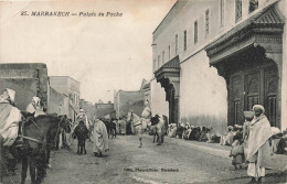 MAROC - Marrakech - Palais Du Pacha - Animé - Chevaux - Gardes Royaux - Carte Postale Ancienne - Marrakesh