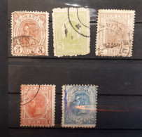 Timbres Roumanie :  1893 - 1920, 2B, 3B, 5B, 10B, 25 Bani  & - Gebruikt