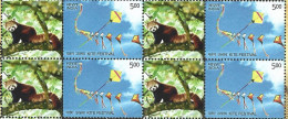 India 2015 RARE My Stamp 1v Gujrat Kite Festival Kites Block Of 4 MNH Hard To Find Now Fauna Squirrel Animal - Blokken & Velletjes