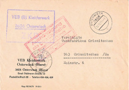 DDR ZKD Brief VEB Kleiderwerk Osterwieck 1971 - Covers & Documents