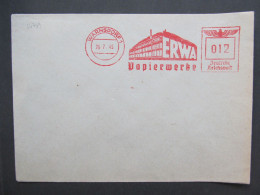 BRIEF Warnsdorf Varnsdorf DATUM 26.7.1945 !! Frankotyp Frankotype Postfreistempel Sudetenland // P2696 - Sudetes
