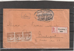 Hungary WWI MILITARY MAIL Ujvidek REGISTERED COVER 1918 - Covers & Documents