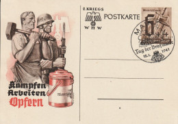 Deutsche Reich Postkarte Postfresch Ungelaufene Adolf Hitler - Colecciones Y Lotes