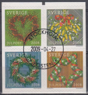 SUECIA 2008 Nº 2649/2652 USADO - Used Stamps