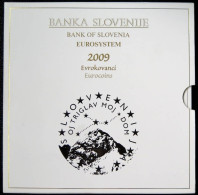 SVX2009.1 - COFFRET BU SLOVENIE - 2009 - 1 Cent à 2 € + 3 € Vol Motorisé - Eslovenia