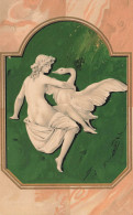 Jugendstil * CPA Illustrateur Art Nouveau * Femme Nue Et Cygne * Nu Curiosa érotisme érotique * Dos 1900 Précurseur - Ante 1900