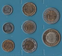 MEXICO COIN SET 8 MONNAIES: 5 CENTAVOS - 10 PESOS 1994 - 2013 - Mexico