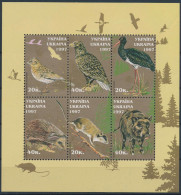 Mi Block 9 ** MNH / Native Wildlife, Birds, Stork, Rodent, Hedgehog, Wild Boar - Ukraine