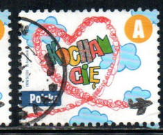 POLONIA POLAND POLSKA 2010 LOVE A USED USATO OBLITERE' - Used Stamps