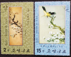 Corée Du Nord 1976 Art Embroidery   Stampworld N° 1596 Et 1599 - Korea (Nord-)