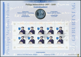 BUND Numisblatt 1/1997 - 10 DM Philipp Melanchthon - Commémoratives