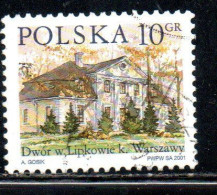 POLONIA POLAND POLSKA 2001 COUNTRY ESTATES LIPKOW 10g USED USATO OBLITERE' - Used Stamps