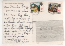 Timbre , Stamp " US Satellite Tracking Station ; Pirates " Sur CP , Carte , Postcard - Seychelles (1976-...)