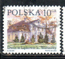 POLONIA POLAND POLSKA 2001 COUNTRY ESTATES LIPKOW 10g USED USATO OBLITERE' - Gebraucht