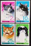 Corée Du Nord 1977 House Cats   Stampworld N° 1691 à 1694 - Korea (Nord-)