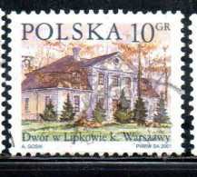 POLONIA POLAND POLSKA 2001 COUNTRY ESTATES LIPKOW 10g USED USATO OBLITERE' - Usados