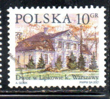 POLONIA POLAND POLSKA 2001 COUNTRY ESTATES LIPKOW 10g USED USATO OBLITERE' - Gebraucht