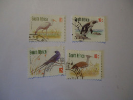 SOUTH  AFRICA USED 4   STAMPS  BIRD BIRDS PENGUINS - Pingouins & Manchots