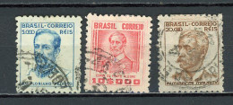 BRESIL - CÉLÉBRITÉ - N° Yvert 393+394+395 Obli. - Used Stamps