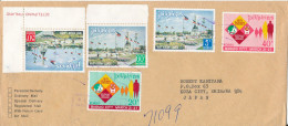 Philippines Registered Cover Sent To Japan 1-2-1973 With More Topic Stamps - Filippine