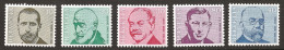 Suisse Helvetia 1971 N° 886 / 90 ** Médecin, Koch, Tuberculose, Yersin, Peste, Ophtalmologie, Gonin, Racisme, Hypnose, F - Unused Stamps