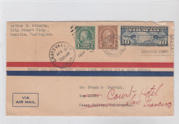 USA - 1926 - Nice Air Mail Cover Seattle - Crass Vlley/California - - 1c. 1918-1940 Briefe U. Dokumente