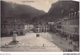 ACUP3-64-0204 - LARUNS - La Place Entrée De La Gorge Des Eaux Chaudes  - Laruns